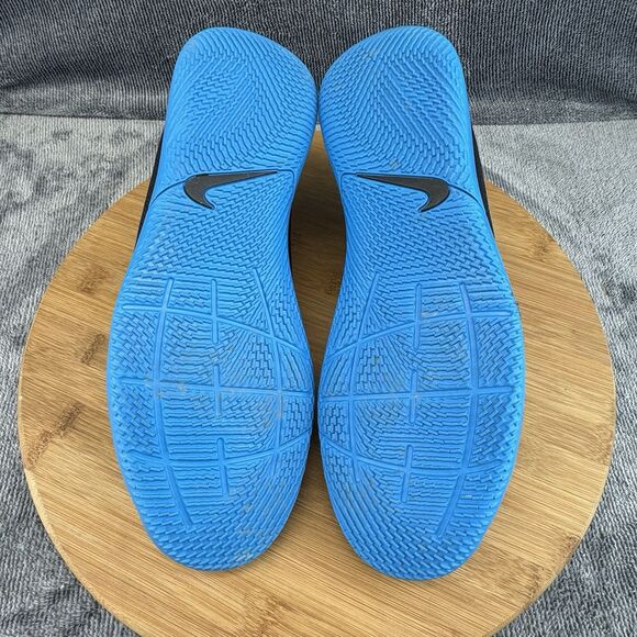 Nike Mens Tiempo LegendX Size 8.5 Shoes Black Blue Hero Soccer Indoor Boots - Picture 7 of 9